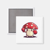 Aimant Champignons Courageux Avec Gants De Boxe Pour Fung (Recto/Verso)