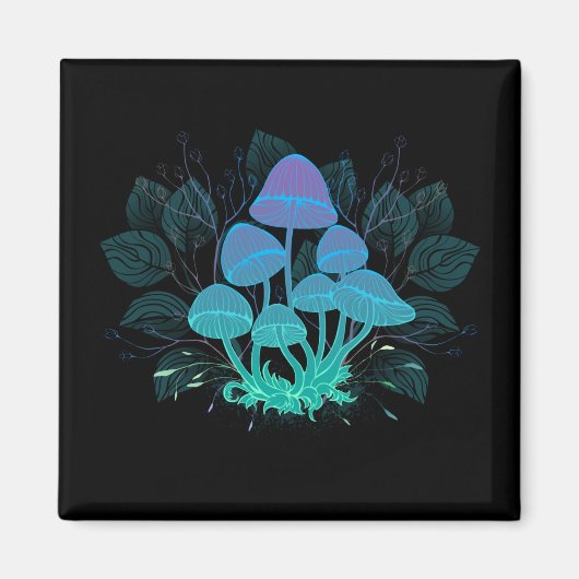 Aimant Champignons dans les buissons (Devant)