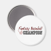 Aimant Champion de baseball Imaginaire (Recto/Verso)