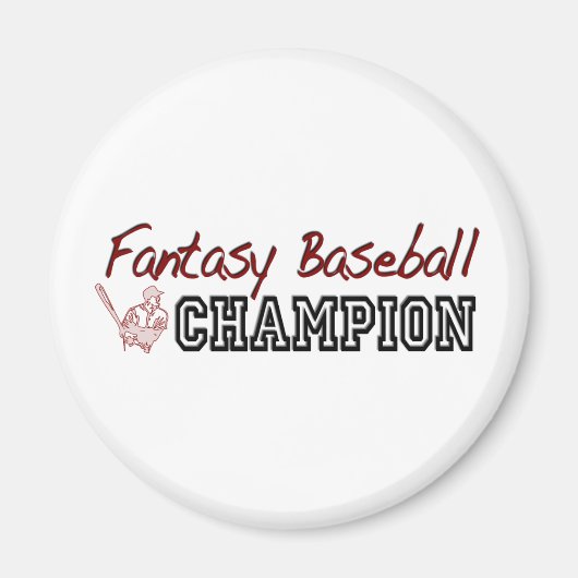 Aimant Champion de baseball Imaginaire (Devant)