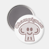 Aimant Champion de champignons (Recto/Verso)