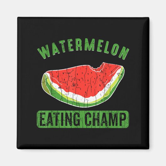Aimant Champion de la consommation de pastèque Amateur de (Devant)