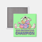 Aimant Champion de la décoration des oeufs (Recto/Verso)