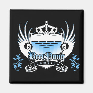 Aimant champion de pong de bière royal crest
