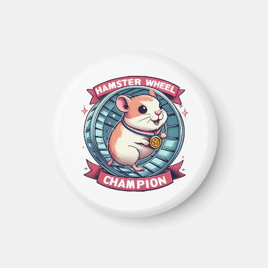 Aimant Champion de roue de hamster (Devant)