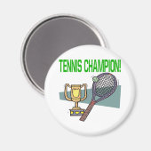 Aimant Champion de tennis (Recto/Verso)