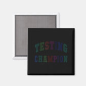Aimant Champion de test mignon jour de test professeur br (Recto/Verso)