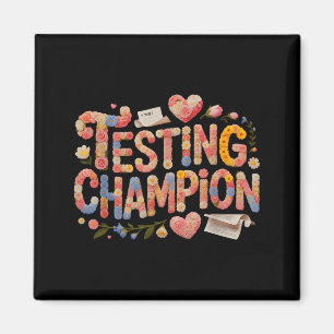 Aimant Champion de test mignon tout va bien maths