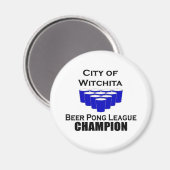 Aimant Champion de Witchita Beer Pong (Recto/Verso)