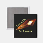 Aimant Champion des fléchettes sur tous les arrivants (Recto/Verso)