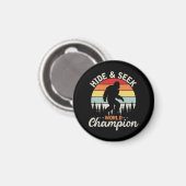 Aimant Champion du Monde de Cache-Cache de Bigfoot (Recto/Verso)