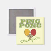 Aimant Champion Ping Pong (Recto/Verso)