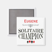 Aimant Champion solitaire personnalisé (Recto/Verso)