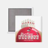 Aimant Championnat de football américain de bowling (Recto/Verso)