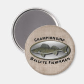 Aimant Championnat Walleye Fisherman (Recto/Verso)