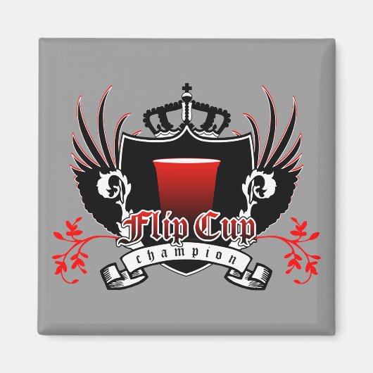 Aimant championne de la coupe du flip (Devant)