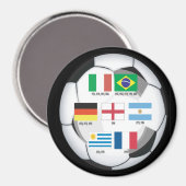 Aimant Champions de football (Recto/Verso)