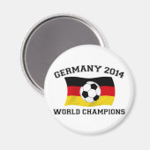 Aimant Champions de football allemand 2014 (Recto/Verso)