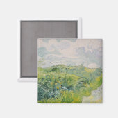 Aimant Champs de blé vert - Van Gogh - c1889 (Recto/Verso)