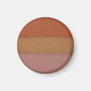 Aimant Champs de couleur orange minimaliste blocs abstrai