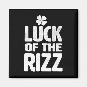 Aimant Chance de Rizz Irlandais Cool Chanceux Saint Patri