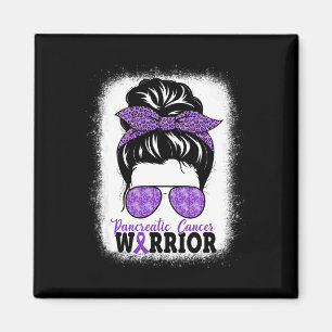 Aimant Chancréatique Cancer Guerrier Messy Bun Cheveux Le