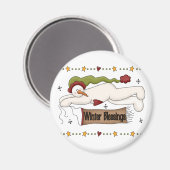 Aimant Chandails et cadeaux d'hiver (Recto/Verso)