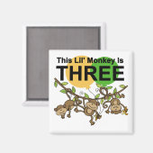 Aimant Chandails et cadeaux pour le 3e anniversaire des s (Recto/Verso)