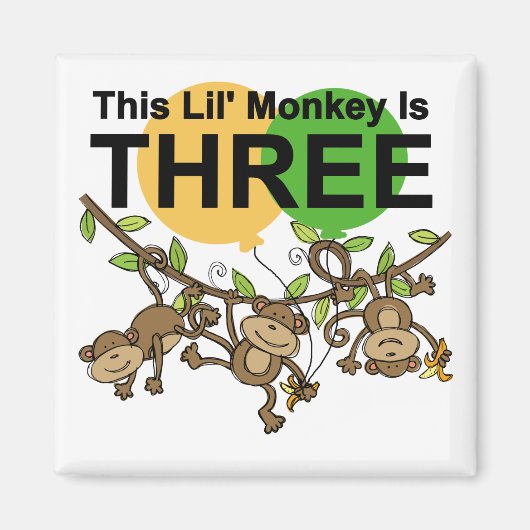 Aimant Chandails et cadeaux pour le 3e anniversaire des s (Devant)