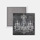 Aimant Chandelier Chalk Blanc Tableau (Recto/Verso)