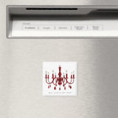 Aimant Chandelier rouge ~ (In Situ (Lave-vaisselle))