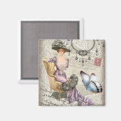 Aimant chandelier Vintage victorien (Recto/Verso)