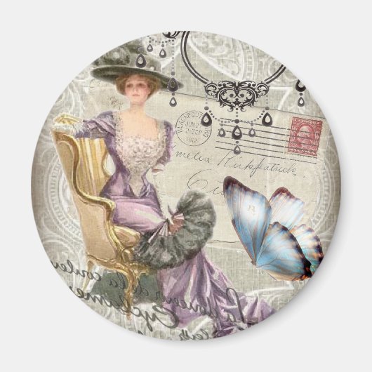 Aimant chandelier Vintage victorien (Devant)