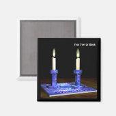 Aimant Chandeliers de Chabbat (Recto/Verso)