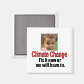 Aimant Changement Climatique (Recto/Verso)