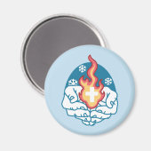 Aimant Changement du froid, Feu de foi - Chrétien motivat (Recto/Verso)