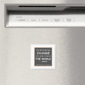 Aimant Changement-Monde-Gandhi (In Situ (Lave-vaisselle))