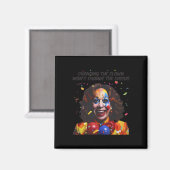 Aimant Changer le clown ne changera pas le cirque Kamala (Recto/Verso)