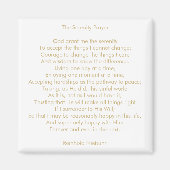 Aimant Chanson de prière personnalisée citation message d (Devant)