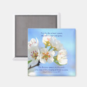 Aimant Chanson de Salomon 2:11-12a Les fleurs apparaissen (Recto/Verso)