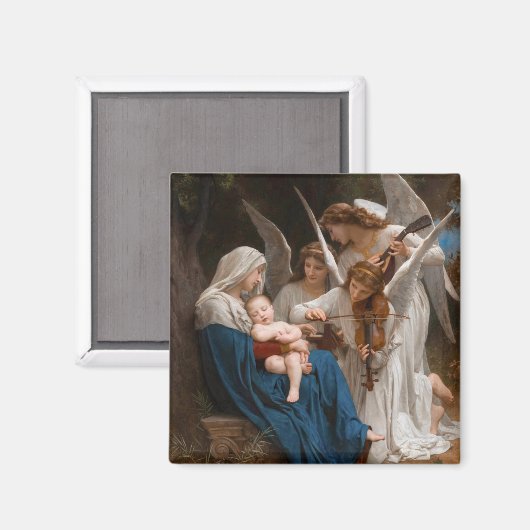 Aimant Chanson des anges de William-Adolphe Bouguereau (Recto/Verso)