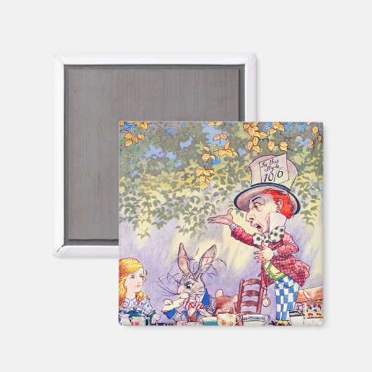 Aimant Chansons D'Alice : Une Fête De Thé Mad (Recto/Verso)