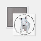 Aimant Chansons pour chiots Bull Terrier (Recto/Verso)