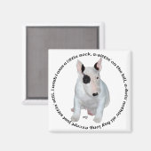 Aimant Chansons pour chiots Bull Terrier (Recto/Verso)