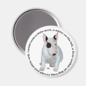 Aimant Chansons pour chiots Bull Terrier (Recto/Verso)