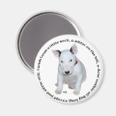 Aimant Chansons pour chiots Bull Terrier (Recto/Verso)