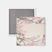 Aimant Chanter des oiseaux au printemps (Recto/Verso)