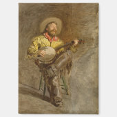 Aimant Chanter Espagnol Cowboy à Banjo jouer à la chanson (Recto)