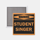 Aimant Chanteur étudiant (Recto/Verso)