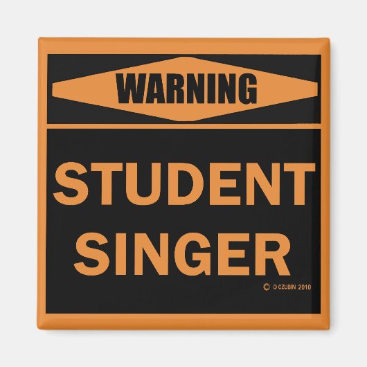 Aimant Chanteur étudiant (Devant)